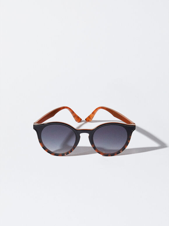 Gafas De Sol Redondas - Marrón