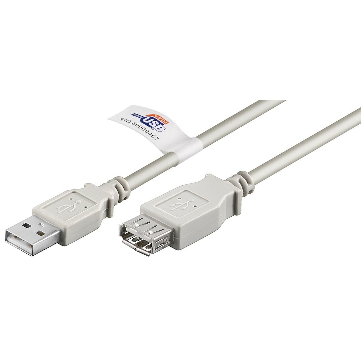 Goobay USB 2.0 høyhastighets skjøtekabel med USB-sertifikat