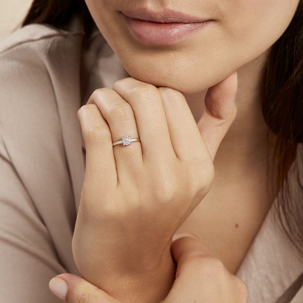 Bague Adeline Or Blanc Diamant