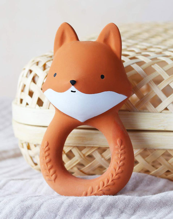 Beißring FOX in orangerot