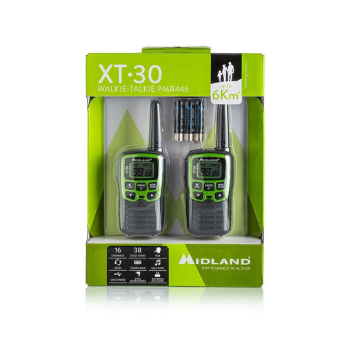 Walkie-talkie Midland XT30 Alcance 6km