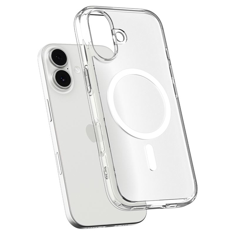 iPhone 17 Ultra Hybrid MagSafe Hülle TPU Bumper Acryl Rückseite Air Cushion Fallschutz (ACS10384) - Frost White