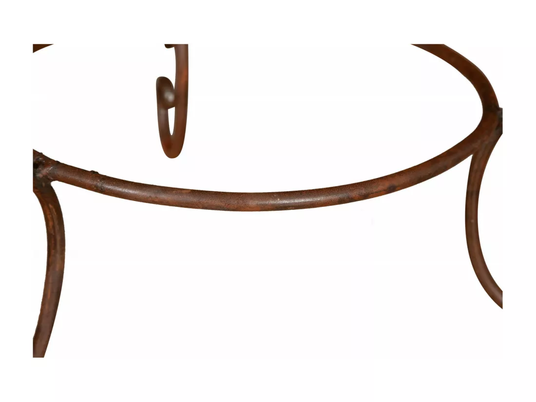 BISCOTTINI Porte-Pot – Support en Fer Solide - Pot de Fleurs - Support Métallique pour Plantes - Jardinière - Décoratif -Extérieure - 55x55x22 cm