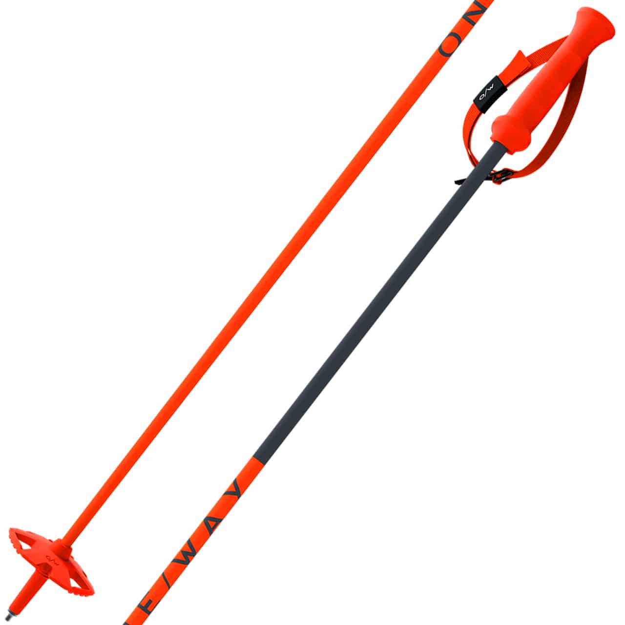 ONE WAY FR 13 COMP Carbon asphalt/flame | Alpinskistöcke | Skistöcke | Alpin Ski | XSPO