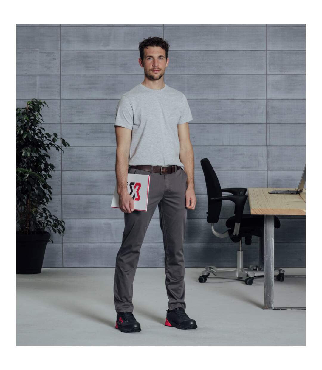 Tee-shirt de travail Job+ Würth MODYF gris