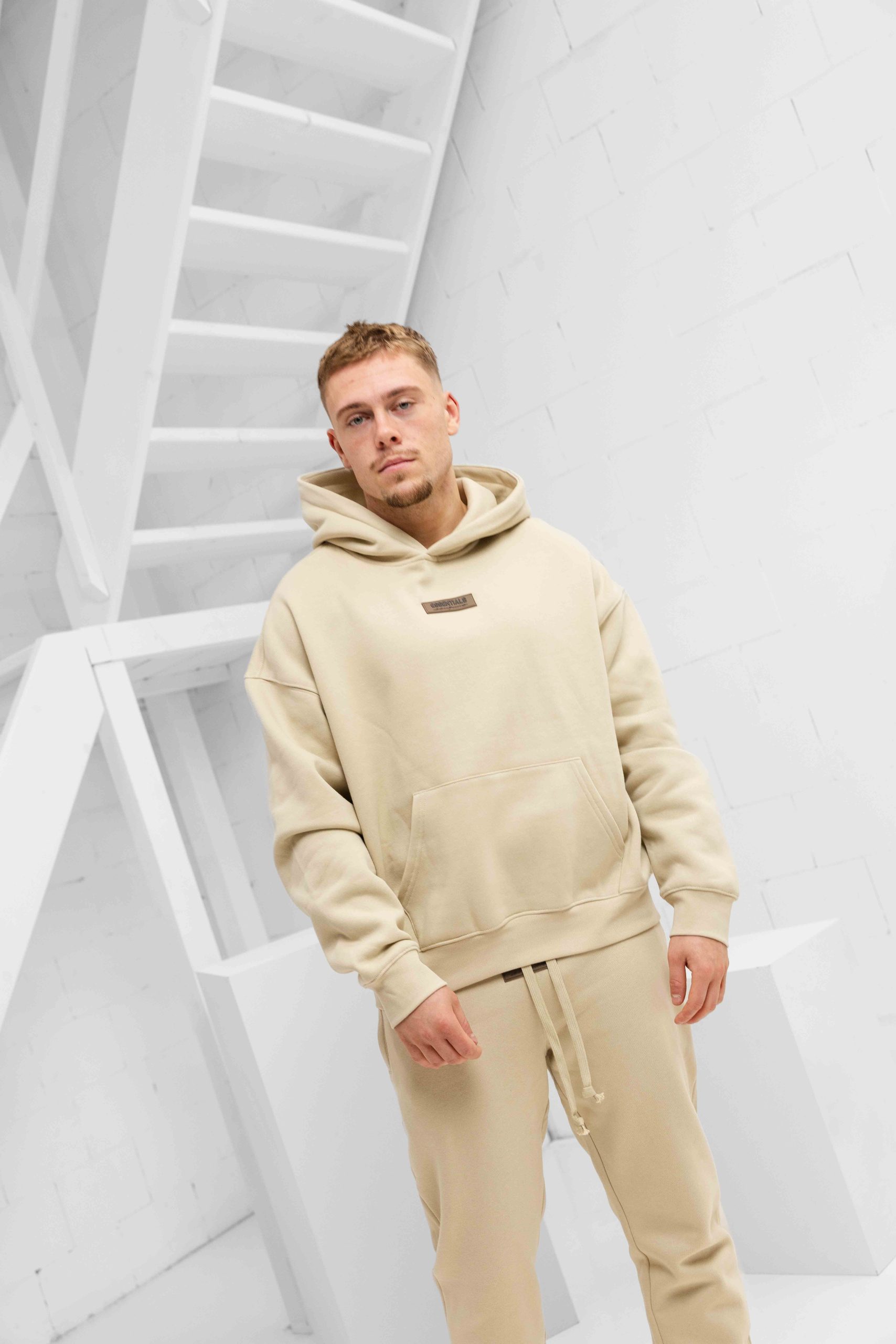 Cou7ure Essentials Rubber Trainingspak Heren Beige