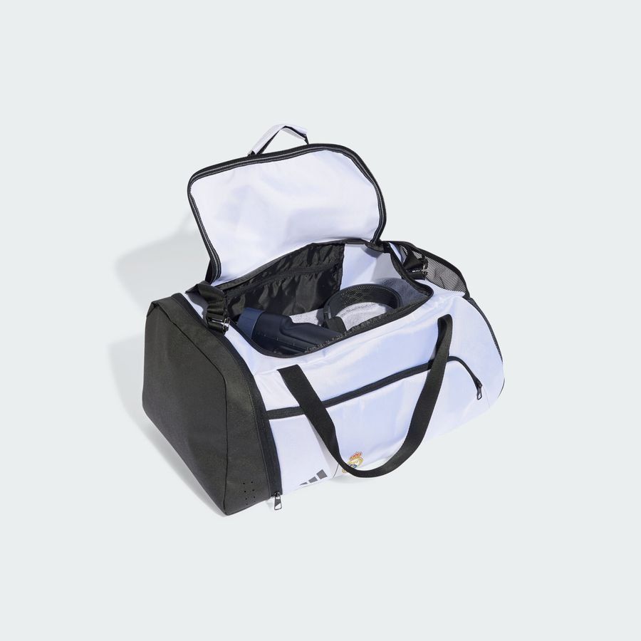Real Madrid Duffel Sac - Blanc/Noir