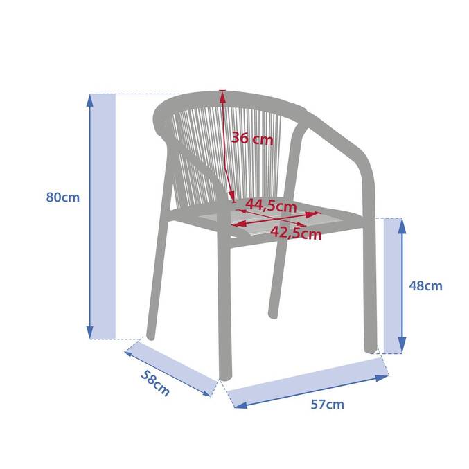 Fauteuil de jardin RIU Sauge / Vert laurier