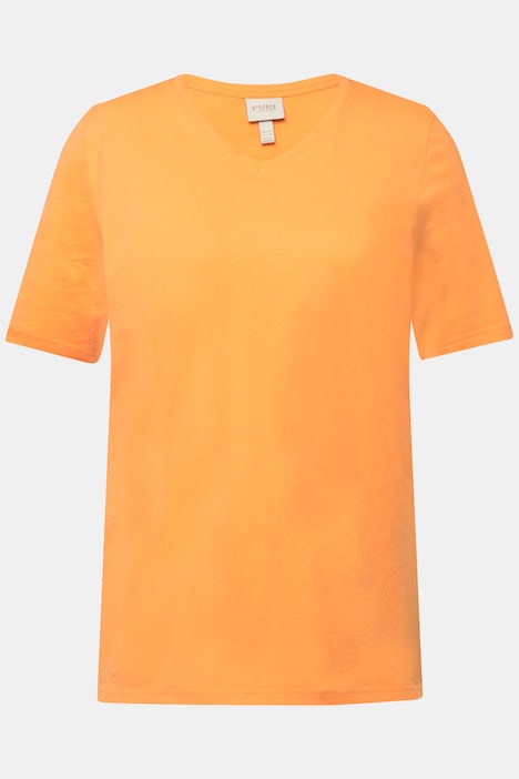 T-Shirts, 2er-Pack, V-Ausschnitt, Halbarm, Biobaumwolle