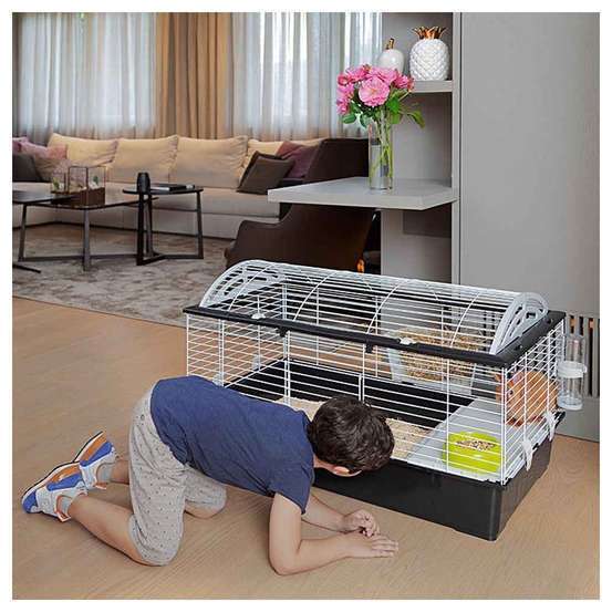 Cage équipée Casita 100 pour grands rongeurs : longueur 96 cm