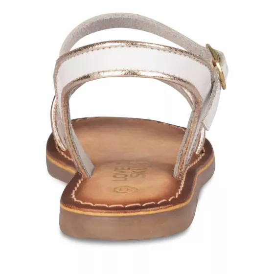 Sandales BLANC LOVELY SKULL CUIR