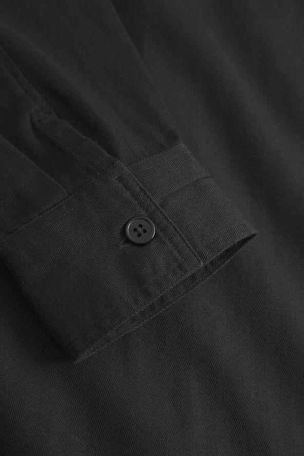 Wood Wood WWAxl Herringbone Shirt Black