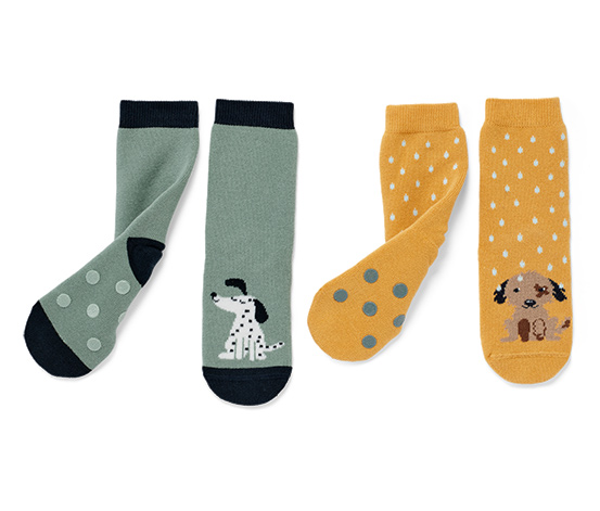 2 Paar Kinder-Antirutsch-Socken