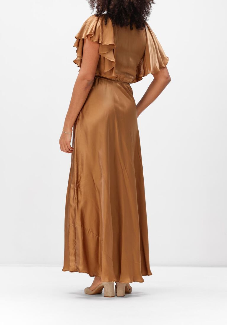 bronzen mes demoiselles maxi jurk cascais