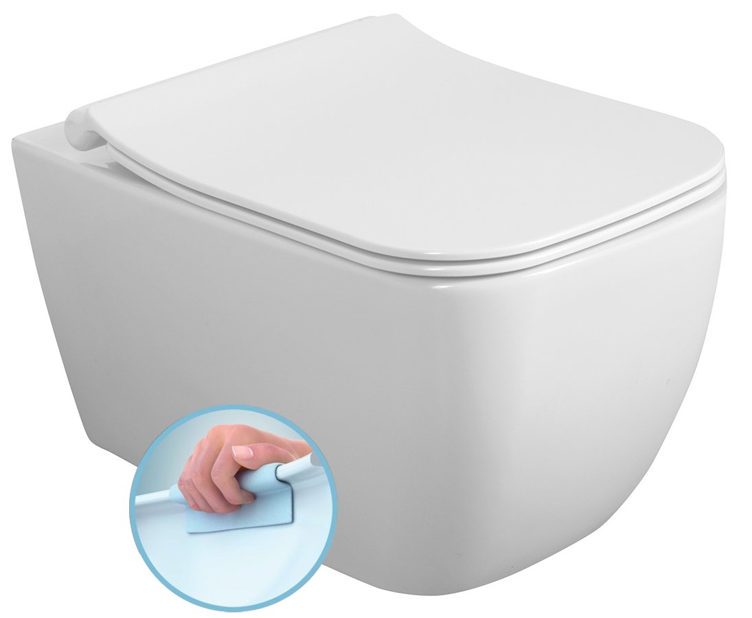 Isvea Vea randloos toilet wit glans