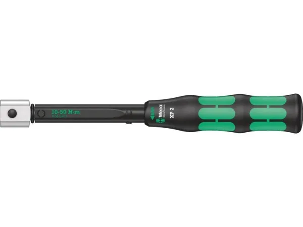 Wera Click-Torque XP 2, Klik momentnøgle, Ft-lb, Nm, Mekanisk, 10 - 50 Nm, 2%, Sort, Grøn