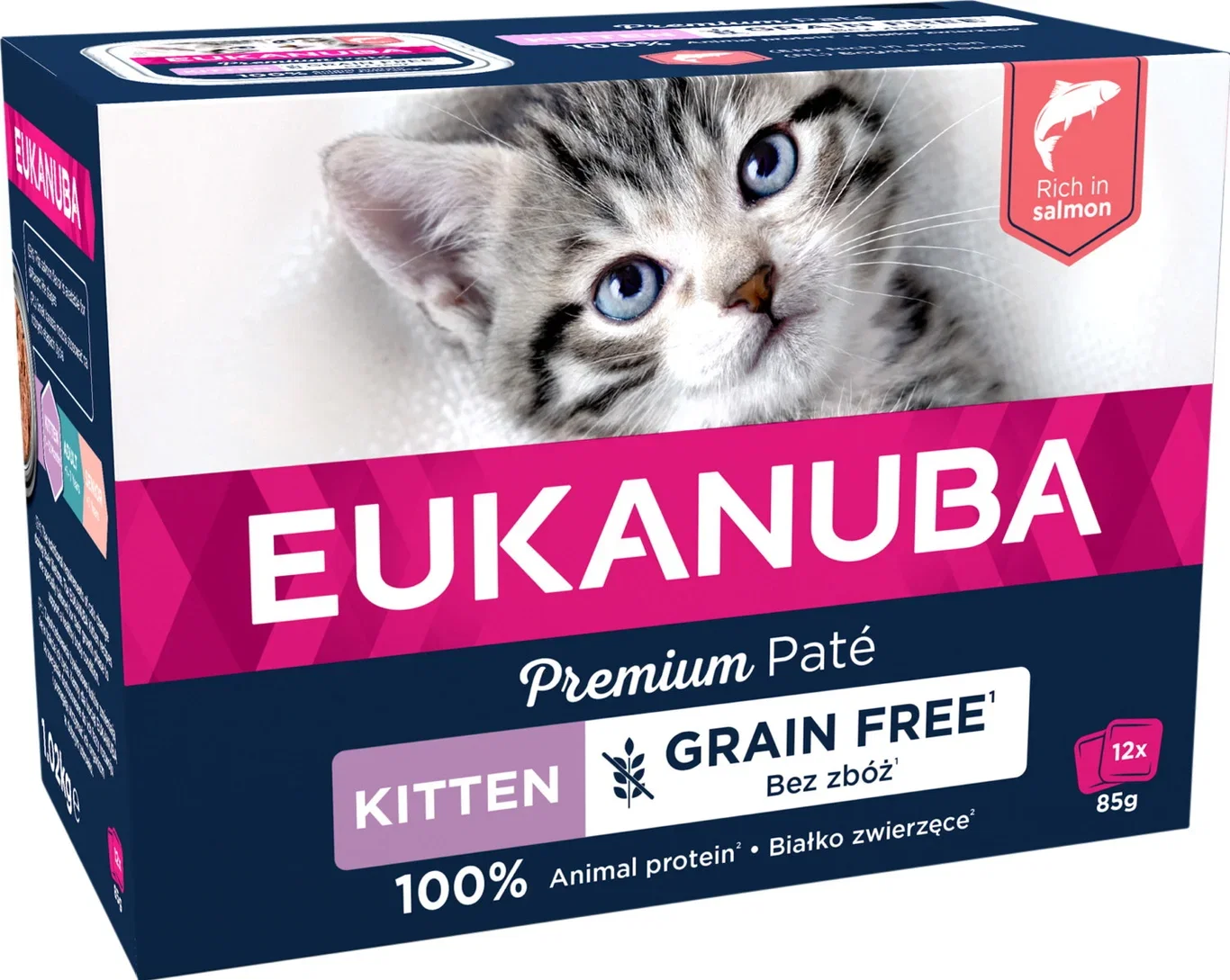 Eukanuba Kitten Pate med laks 12x85 g