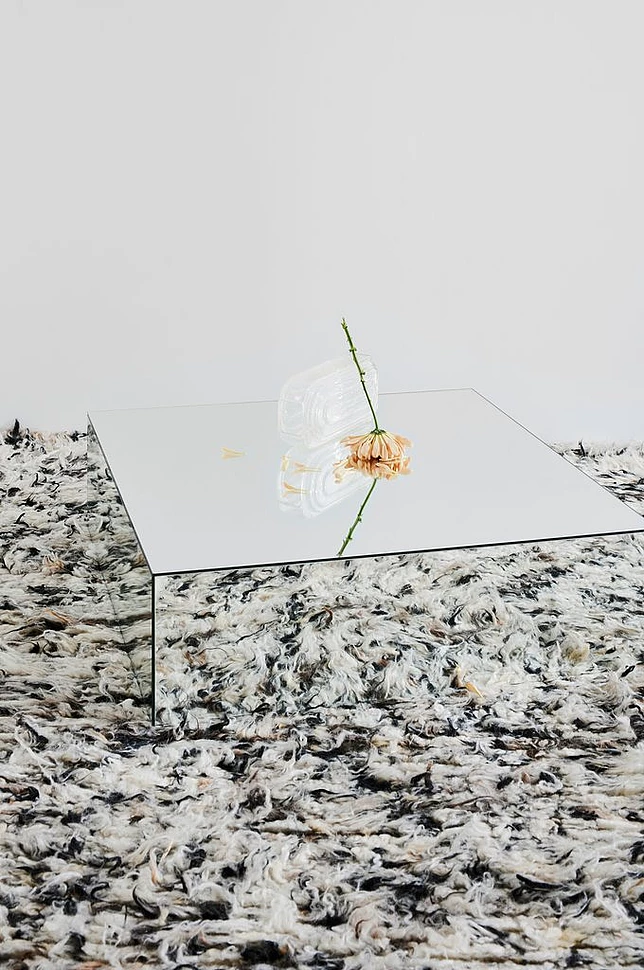 Ponti bord i speilglass 80x80 cm