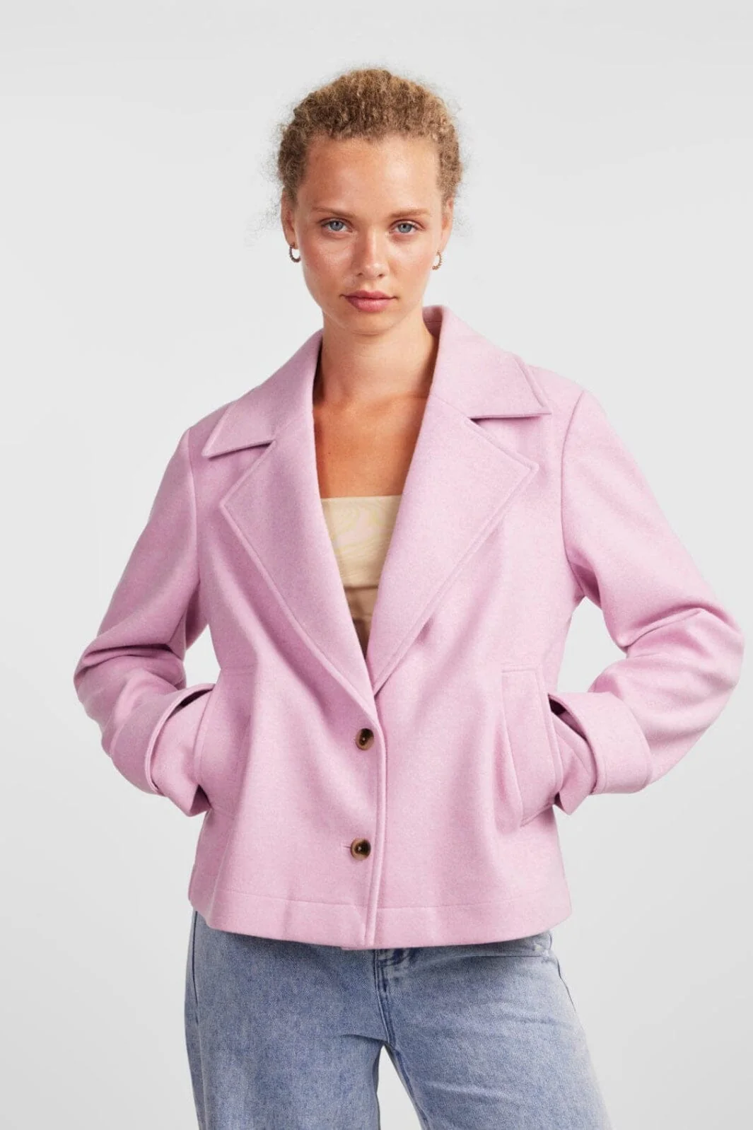 Pieces Pcbeatrice Short Jacket 4366030 dawn pink