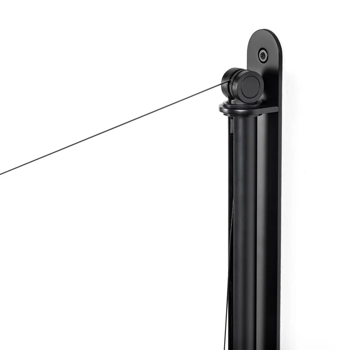 HAY - Fifty-Fifty Wandleuchte, soft black