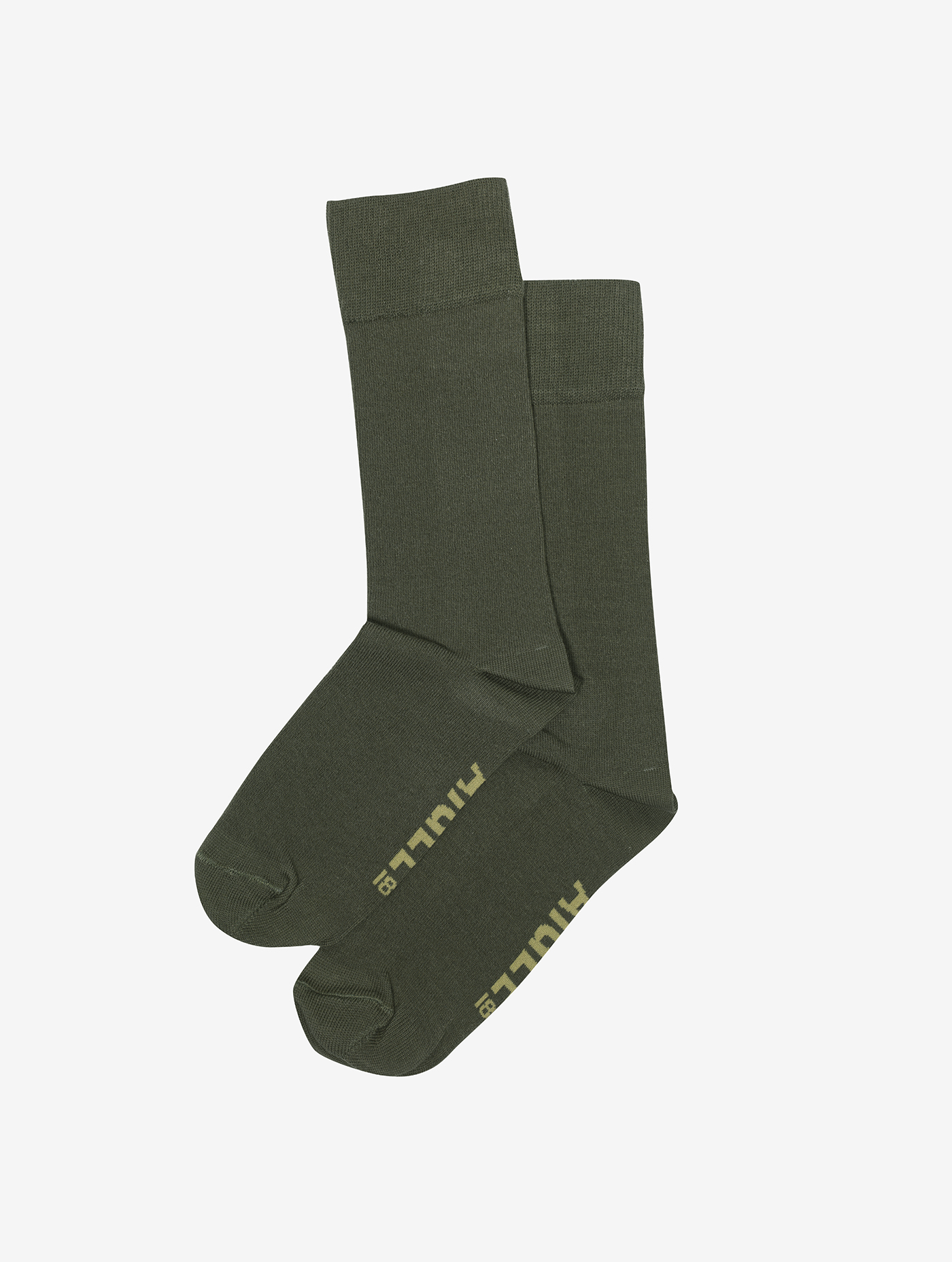 Chaussettes unies made in France en coton AVOCAT