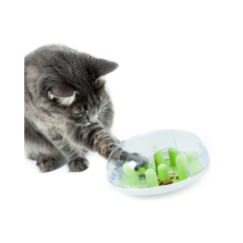 Brinquedo interativo labirinto de petiscos para gatos