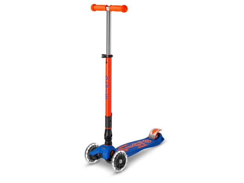 Micro Mobility Scooter Maxi Micro Deluxe Foldable Neon LED Klappbarer Scooter