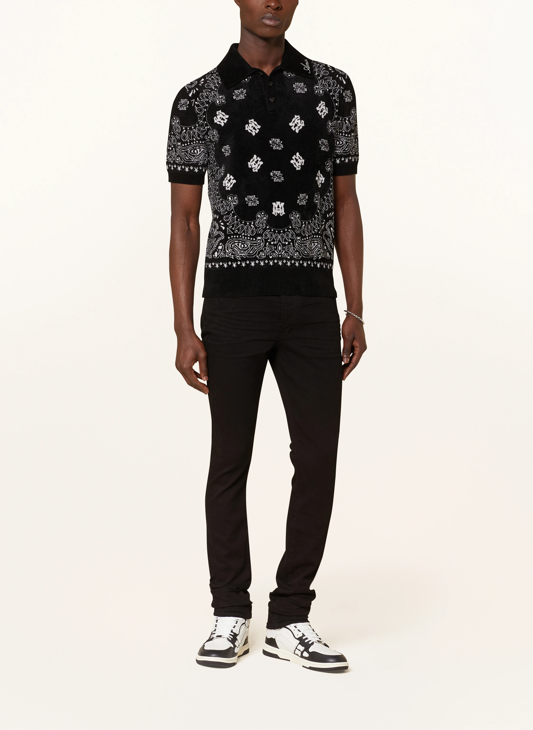 AMIRI Strick-Poloshirt