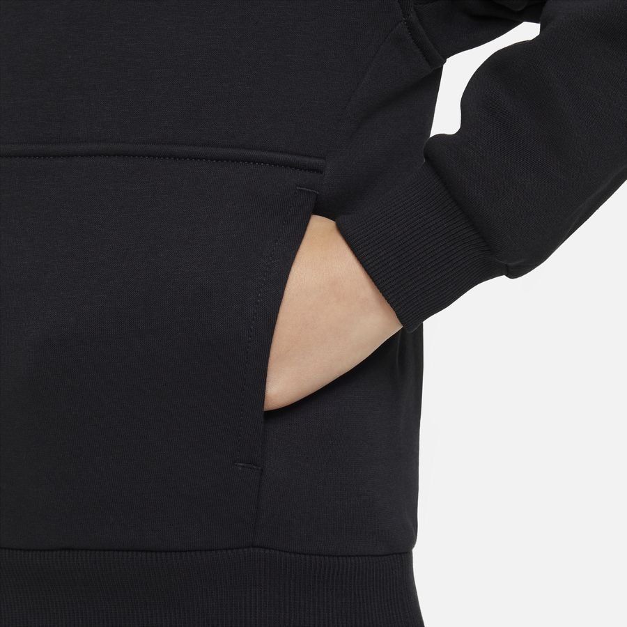 Nike Sweat à Capuche NSW Club Fleece - Noir/Blanc Enfant