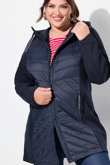 HYPRAR Softshelljacke, wasserabweisend, Kapuze