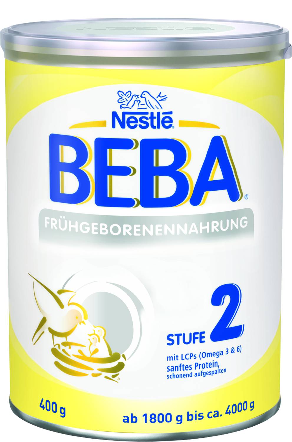 Beba Frühgeborenennahrung<br>400 g, Dose, Pulver zur Herstellung einer Lösung zum Einnehmen, Stufe 2