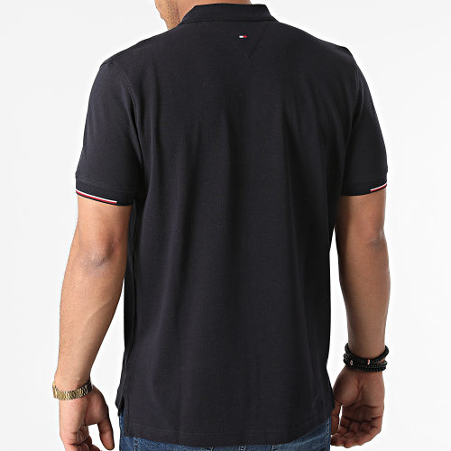 Polo Manches Courtes Subtle RWB Placement 0209 Bleu Marine