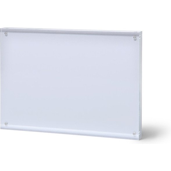 Présentoir de table double face magnétique transparent format paysage
