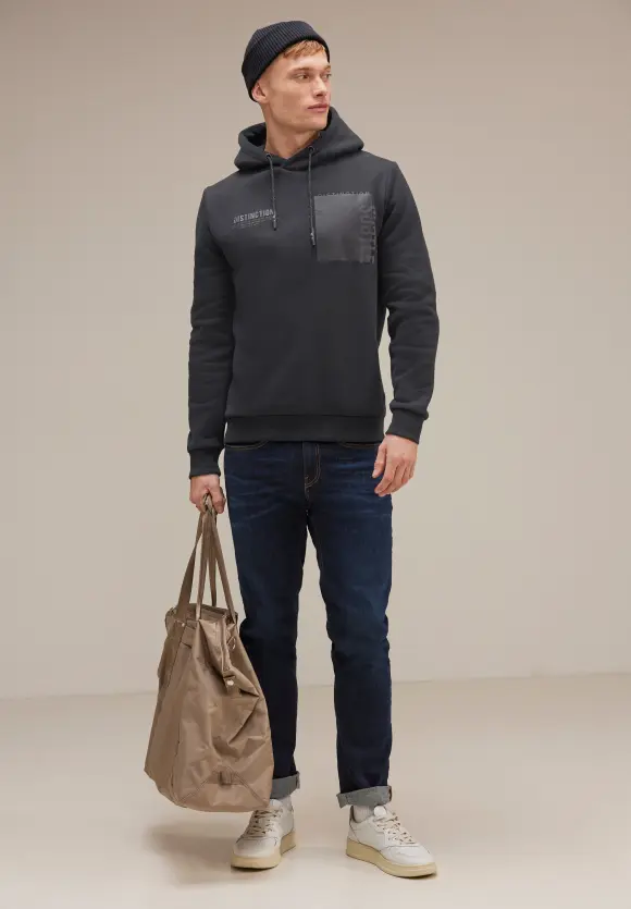 Kapuzen Sweatshirt - Black