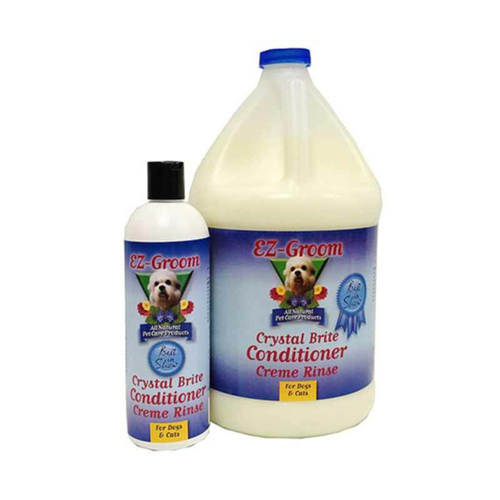 Crystal brite conditioner - après-shampoing spécial poil blanc, 3.8l
