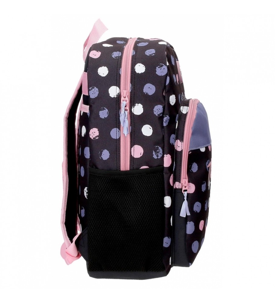 Mochila Escolar Roll Road 40cm A hora é agora negro