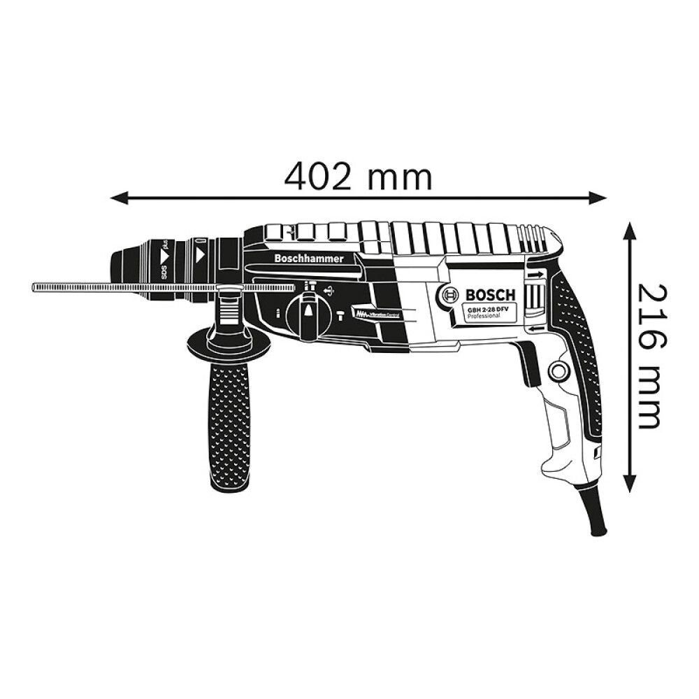 BORHAMMER BOSCH PROFESSIONAL GBH 2-28F 880W