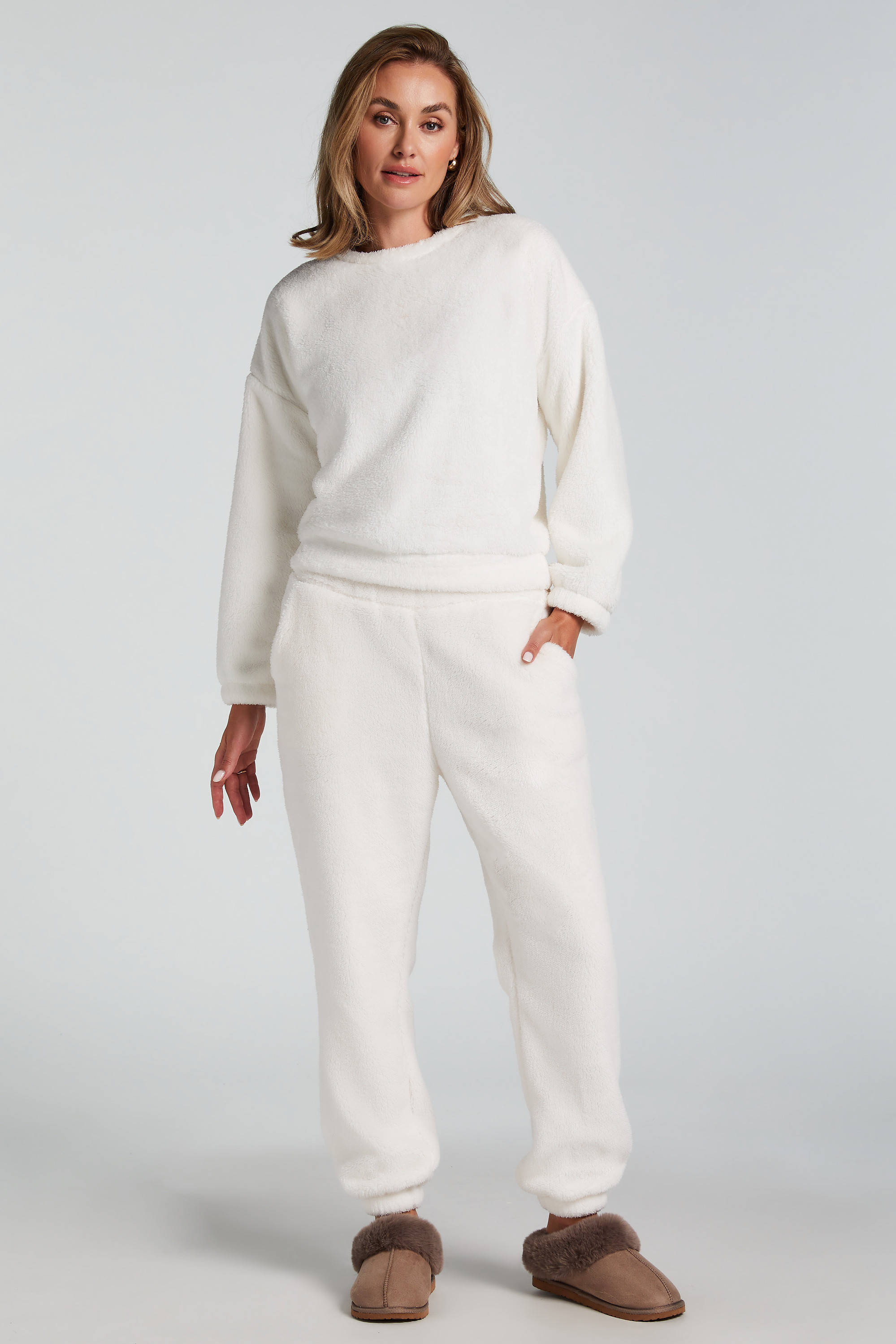 Hunkemöller teddy loungebroek wit