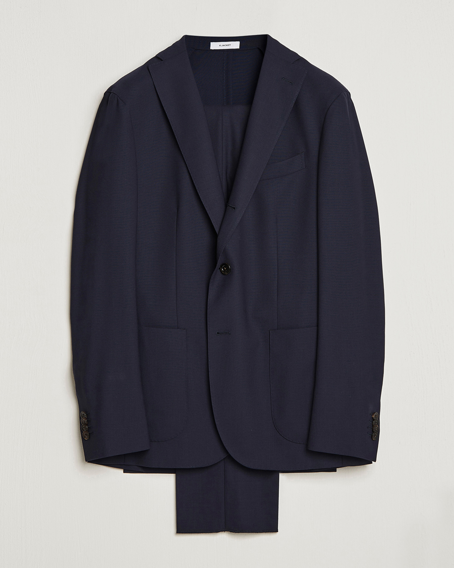 Boglioli K Jacket Wool Suit Navy