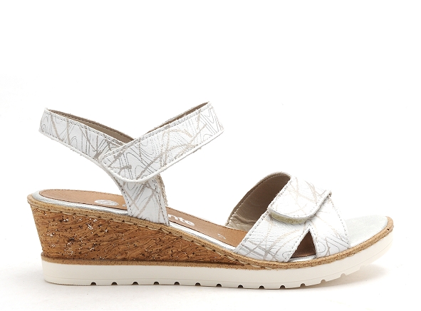 Remonte nu pieds talons femme r6252 blanc