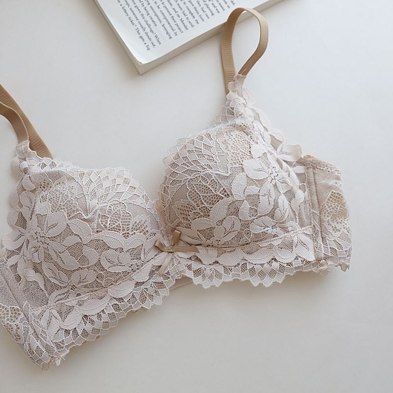 Nabla - Draadloze kanten bh / panty / set