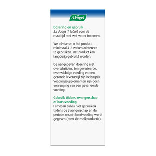 A.Vogel Famosan Salvia Overgang Tabletten 60ST