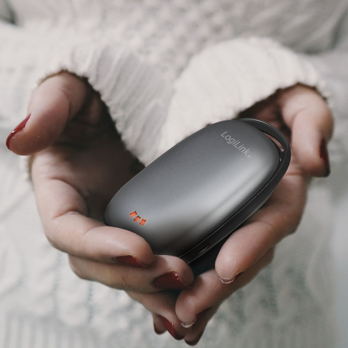 PowerBank med håndvarmer 4000mAh Sort