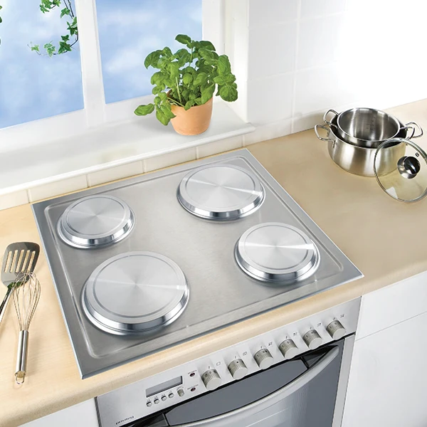 Set de 4 cache-plaques en inox Wenko by Maximex