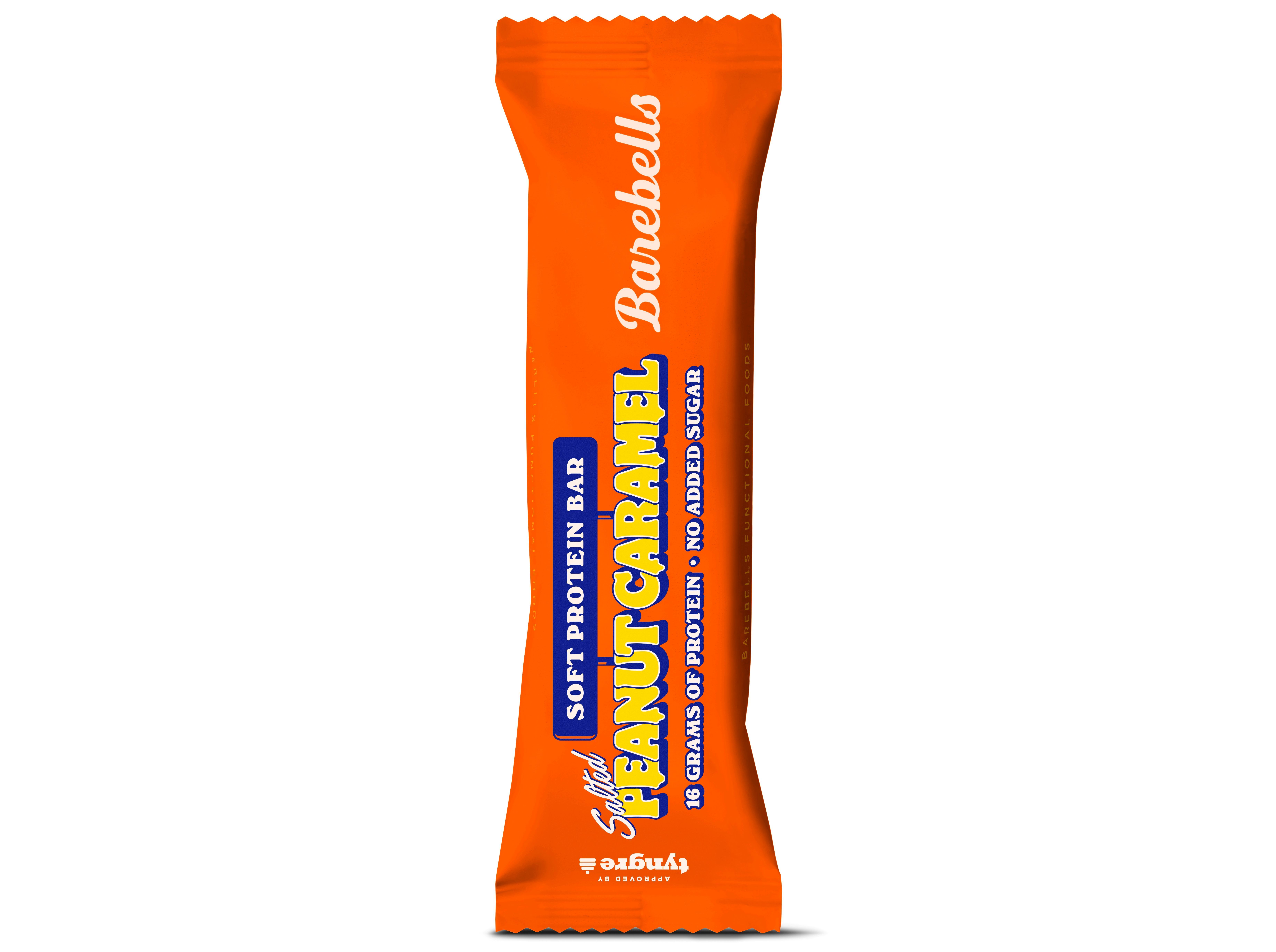 BARRA PROTEINA BAREBELLS AMENDOIM E CARAMELO 55G