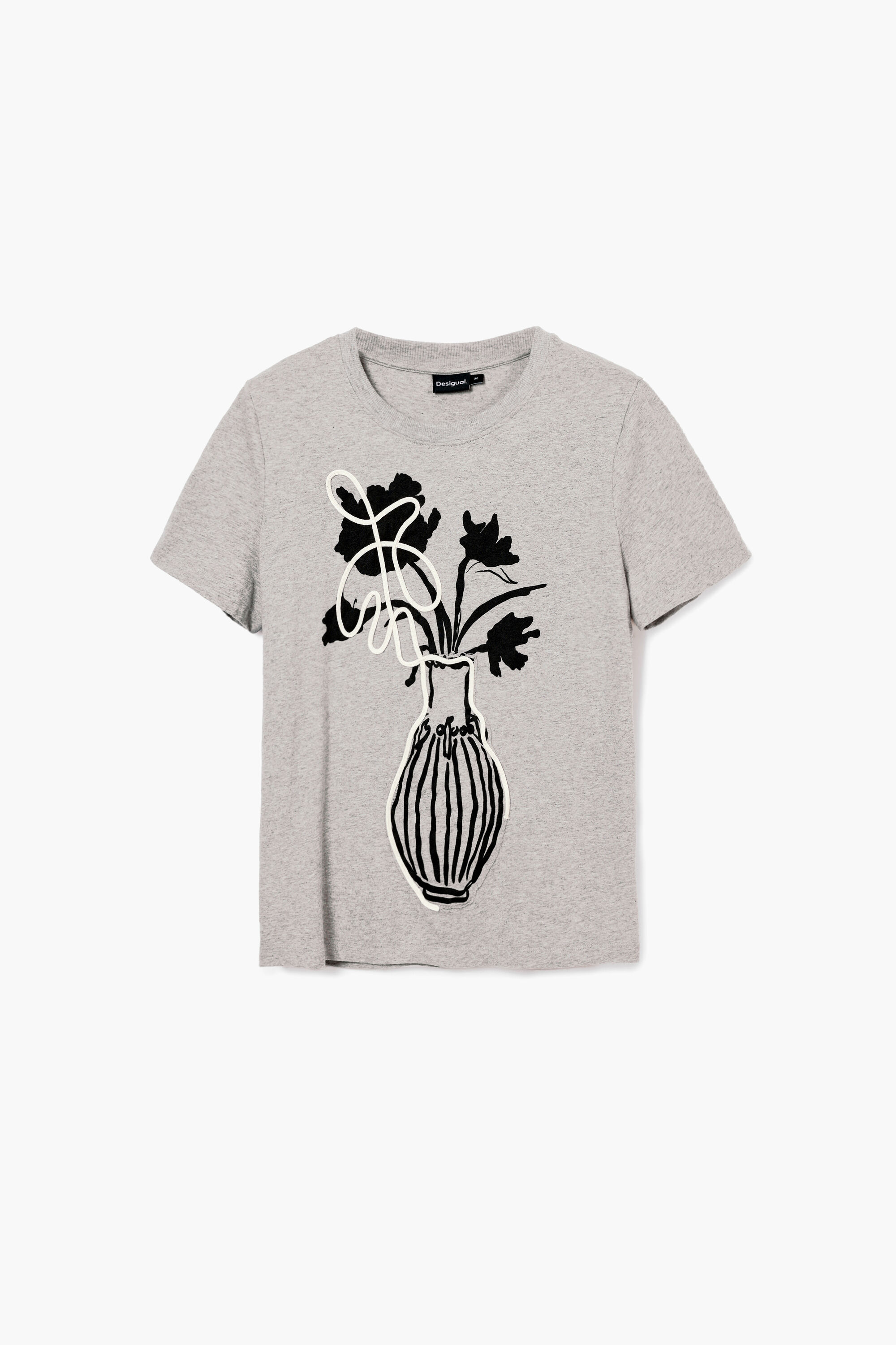 Vaso feito com uma camiseta lisa