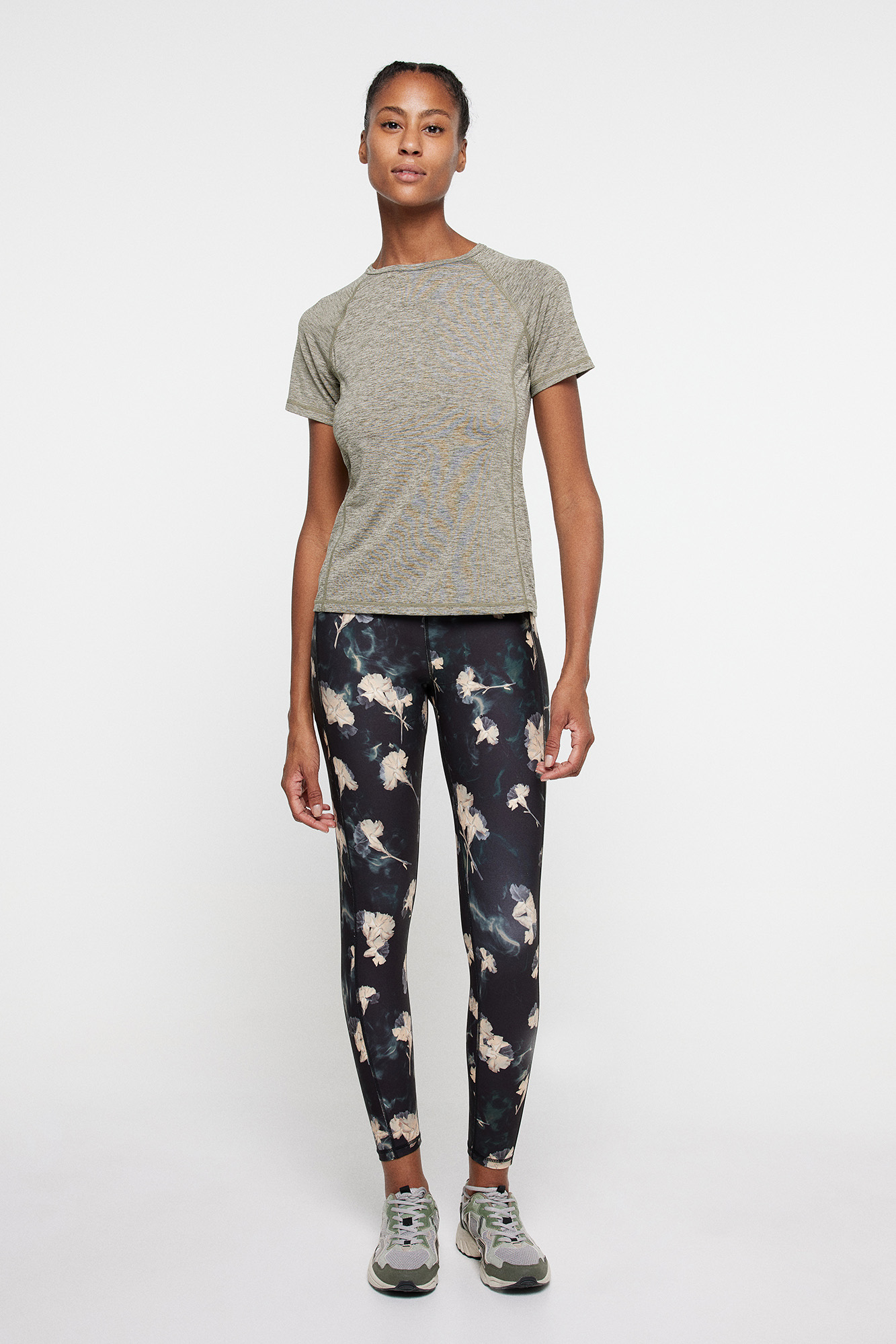 Leggings com estampa floral
