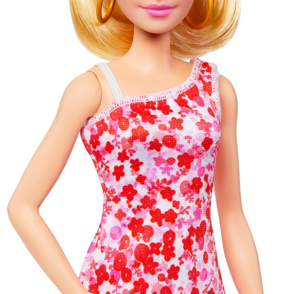 Barbie Fashionistas Puppe 205 – Blonder Pferdeschwanz und geblümtes Kleid