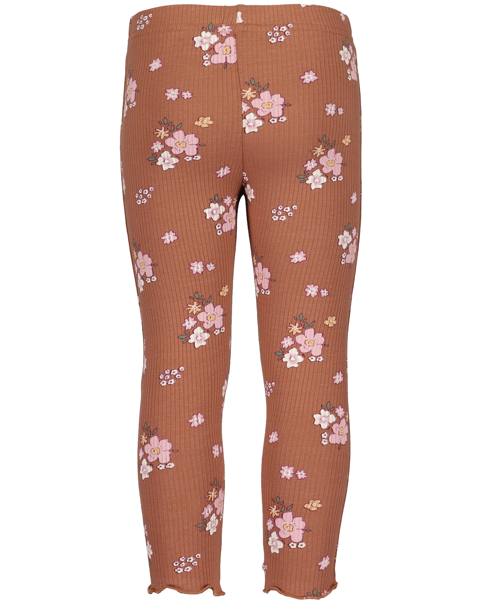 Ripp-Leggings FLORAL in kupfer