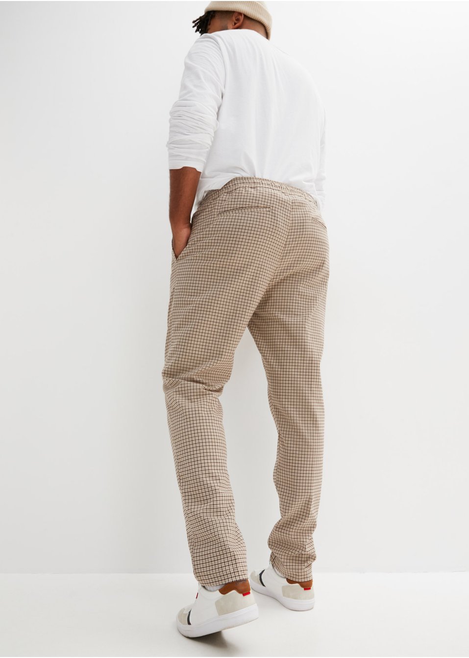 Pantalon chino taille extensible Slim Fit, Straight